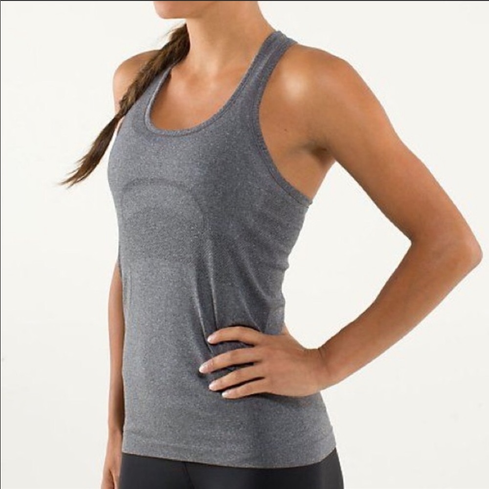 Lululemon swiftly tank charcoal grey